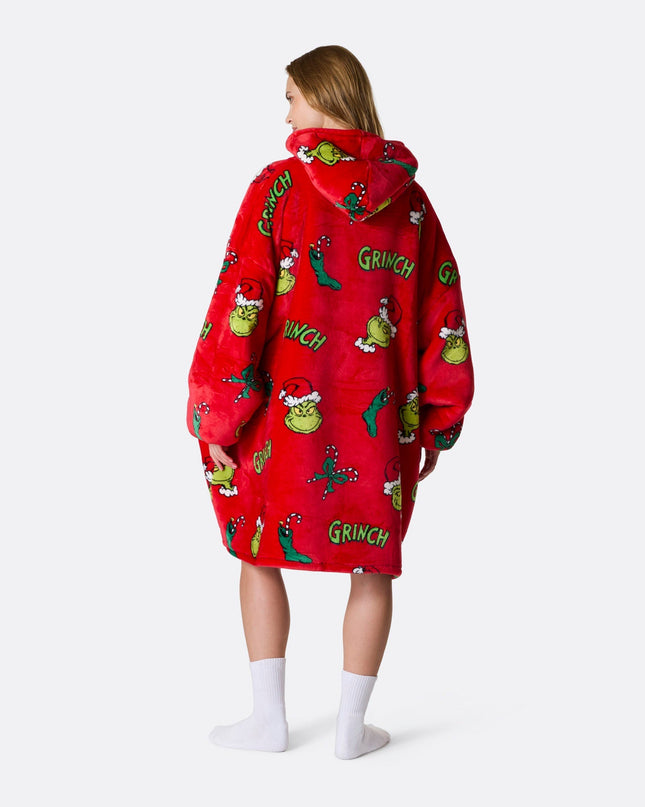 HappyHoodie Grinch Rød til Voksne - Ferie Stil