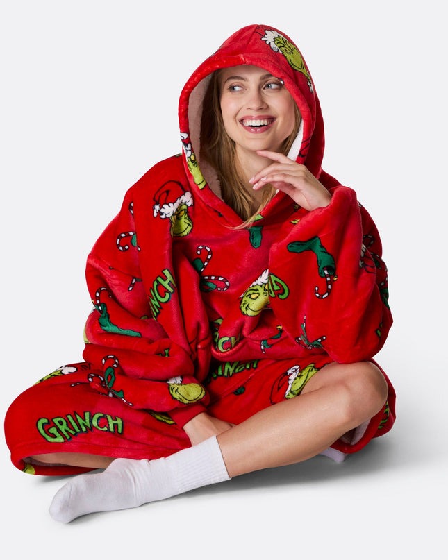 Grinch Rød HappyHoodie