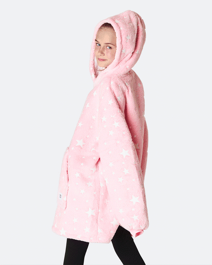 Børns Pink Stjerner HappyHoodie