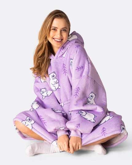 HappyHoodie Isbjørn til Hyggeligt Loungewear