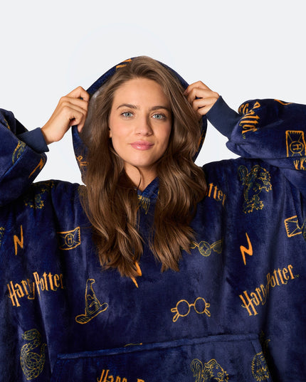 HappyHoodie Harry Potter Blå til Voksne - Hyggelig Stil