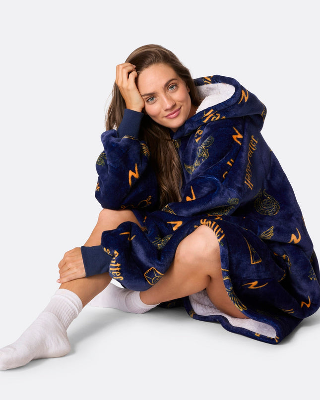 HappyHoodie Harry Potter Blue for Adults - Cozy Style