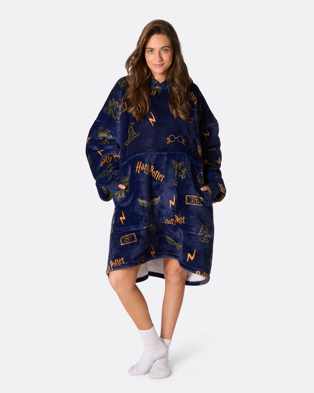 HappyHoodie Harry Potter Blue for Adults - Cozy Style