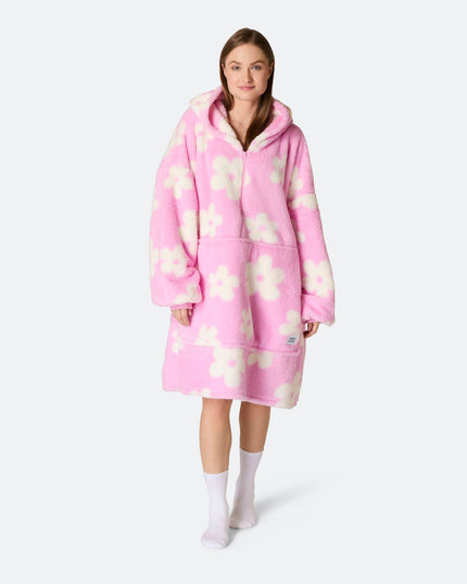 HappyHoodie Pink Teddy til Mænd og Kvinder