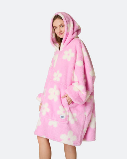 HappyHoodie Flowers Pink Teddy for Men and Women