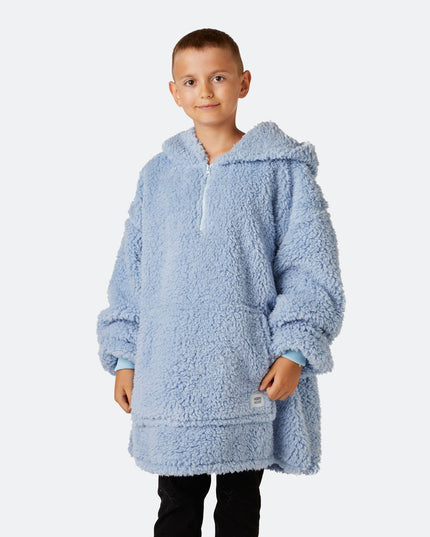 Kids' Blue Sherpa HappyHoodie