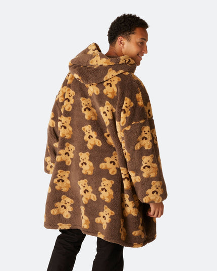 Mørk Teddy HappyHoodie til Ultimativ Komfort