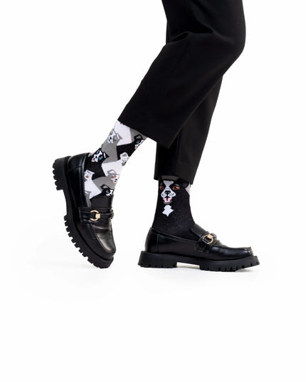 Many Mornings Socks - Black Dog Design | Tags: Christmas Socks