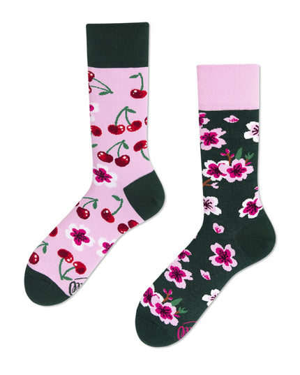 Many Mornings Zokni - Cherry Blossom Fun Socks for All Ages