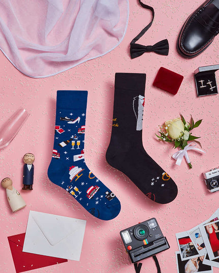 Many Mornings Zokni - Just Married Fun Socks
