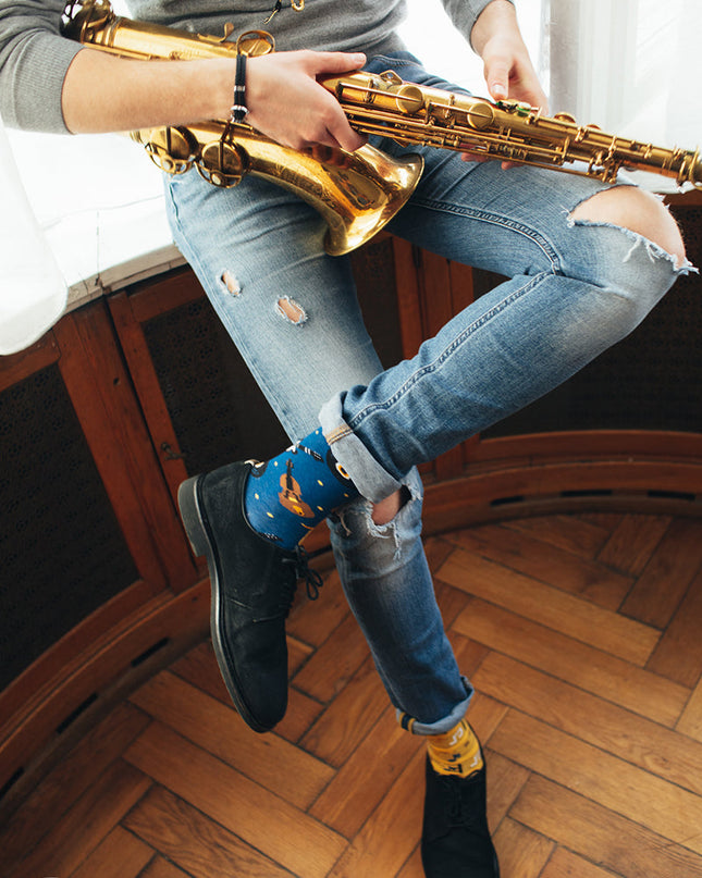 Many Mornings Zokni - Music Notes Fun Socks Collection