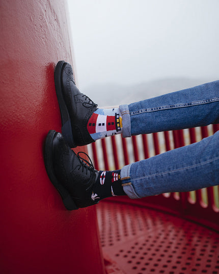 Nordic Lighthouse Sjove Sokker til Alle Aldre