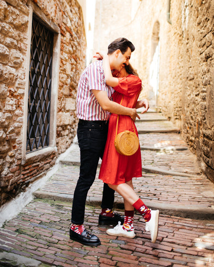 Italienske Pizza sjove sokker-kollektion