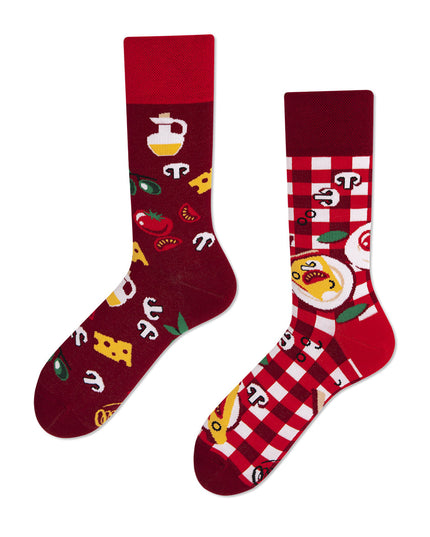 Many Mornings Zokni - Pizza Italiana Fun Socks Collection