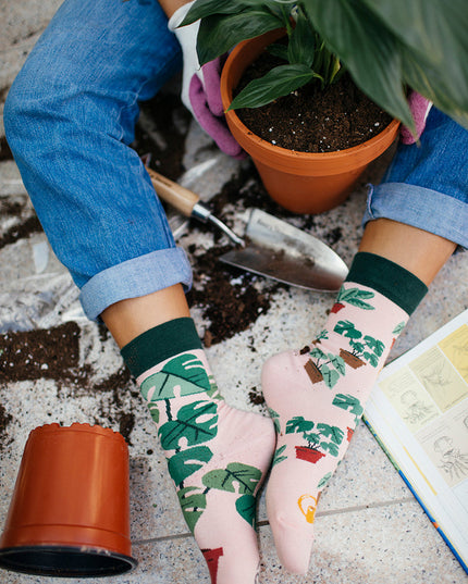 Many Mornings Zokni - Plant Lover Fun Socks for All Ages