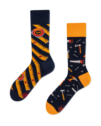 Many Mornings Zokni - The Handyman Fun Socks Collection