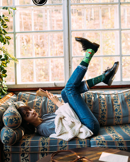 Unik samling af sjove sokker med kort