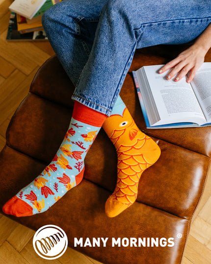 Many Mornings Zokni - The Wish Fish Fun Socks for Everyone