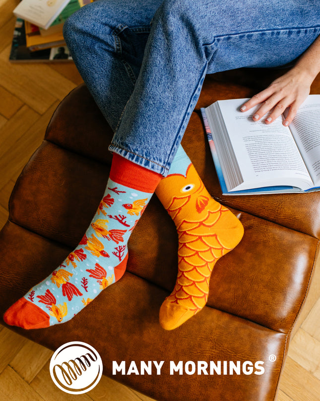 Many Mornings Zokni - The Wish Fish Fun Socks for Everyone