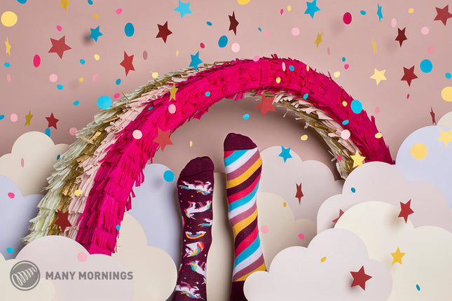 Many Mornings Zokni - The Unicorn Fun Socks Collection