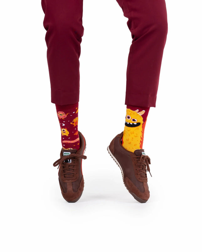 Many Mornings Socks - Gul Monster | Tags: Jule Sokker