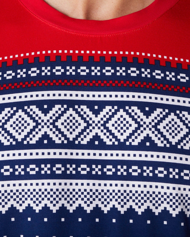 Marius Blå Pysj Dame - Women's Christmas Pajamas for Cozy Nights