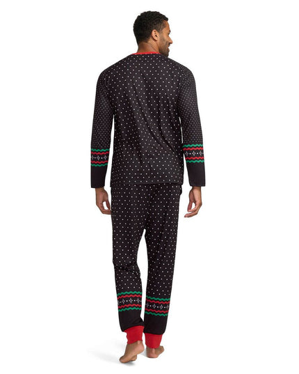 Matching Fair Isle Rudolph Crew Neck Family Pajamas