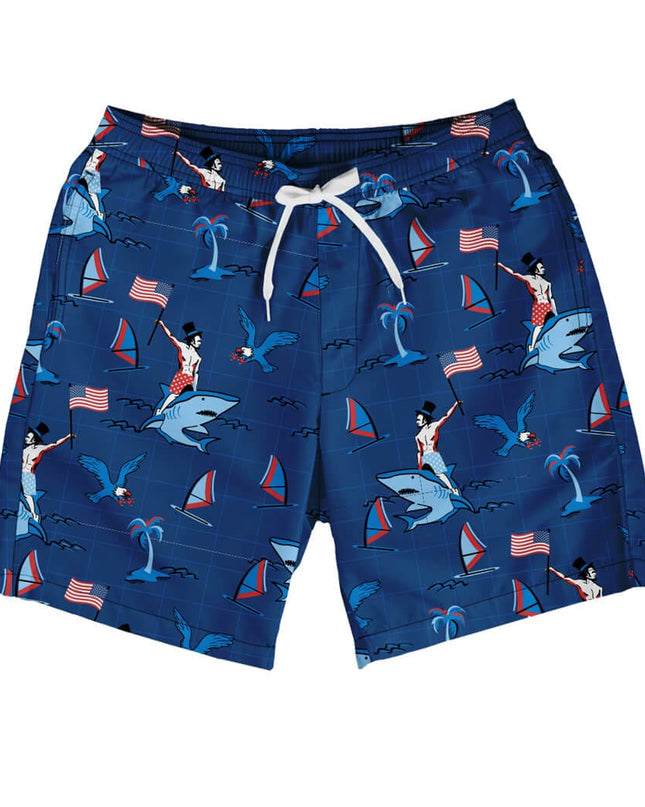 Fin Riding Founder Stretch Swim Trunks - 7.5" Inseam