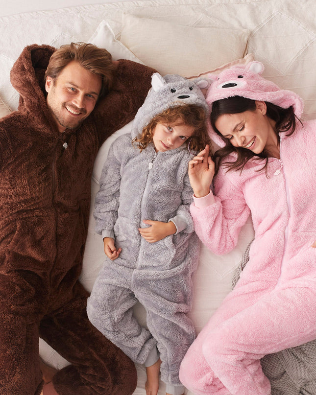 Men's Pink Teddy Bear Onesie