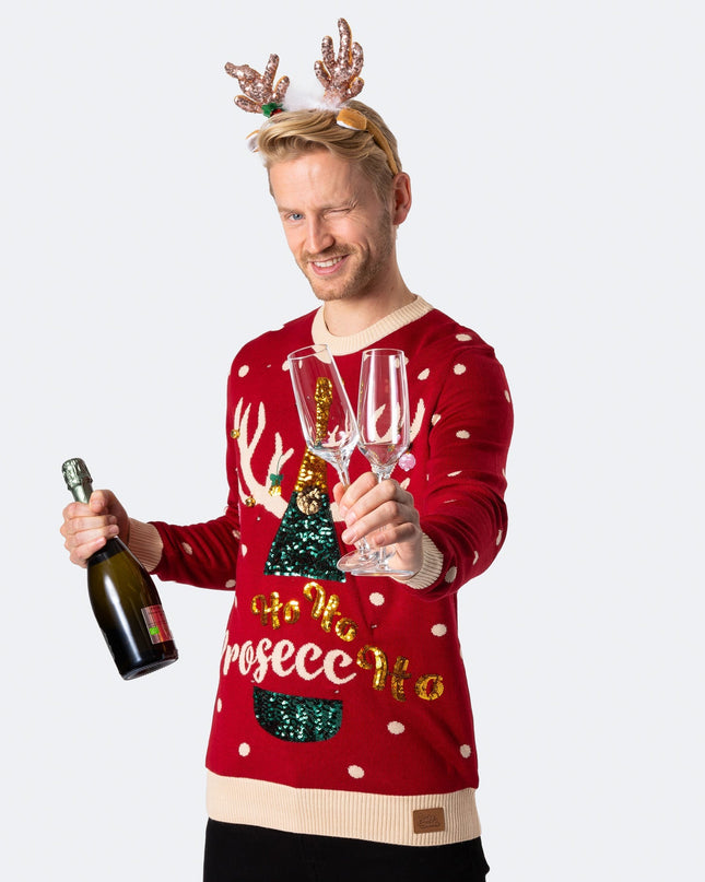 Men's Prosecco Light-Up Christmas Sweater