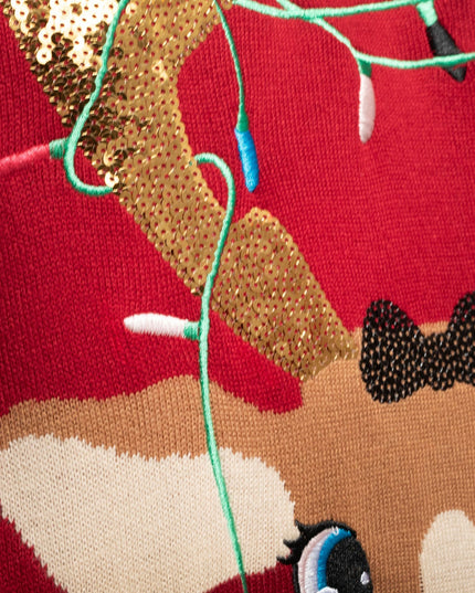 Mænds Søde Rensdyr Juletrøje