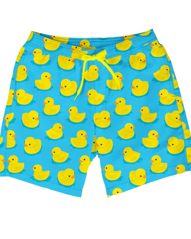 Rubber Ducky Stretch Swim Trunks - 7.5" Inseam