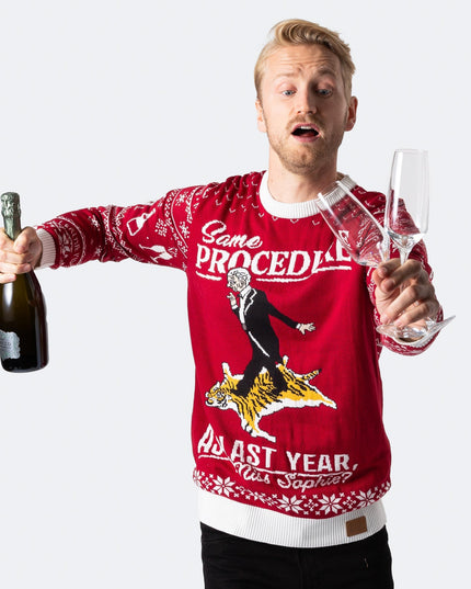 Men's The 90th Birthday Red Christmas Sweater