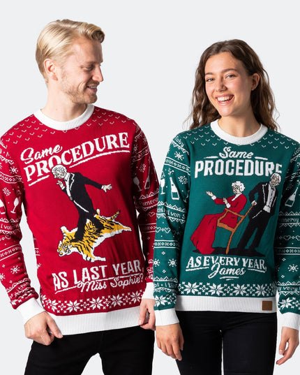 Suéter Rojo de Navidad del 90 Cumpleaños para Hombre