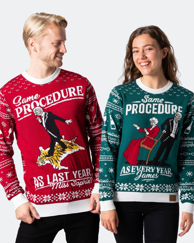 Men's 90th Birthday Red Christmas Sweater