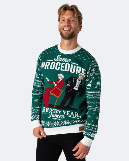 Men's The 90th Birthday Green Christmas Sweater