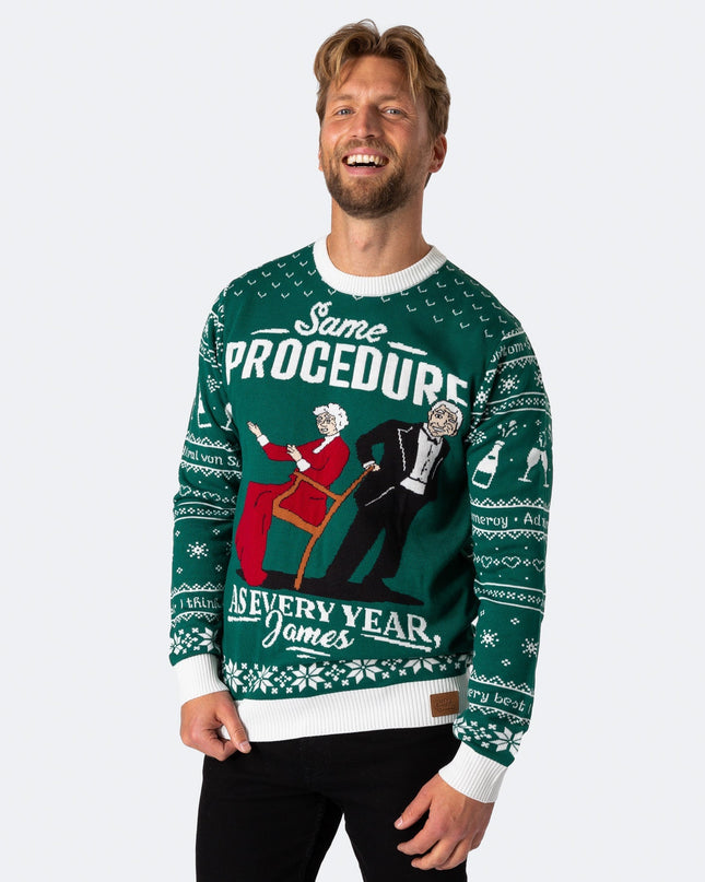 Men's The 90th Birthday Green Christmas Sweater