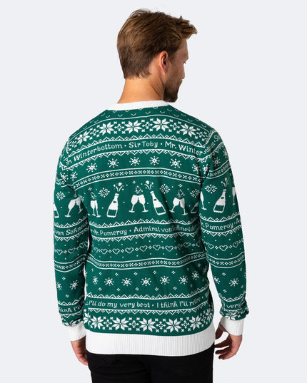 Men's The 90th Birthday Green Christmas Sweater