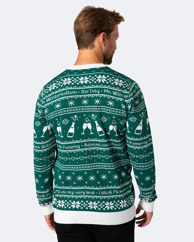 Men's The 90th Birthday Green Christmas Sweater