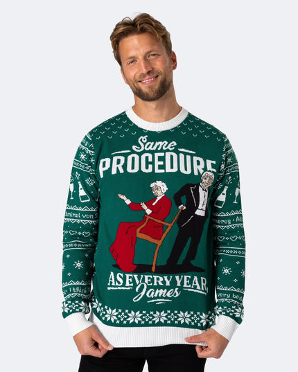 Men's The 90th Birthday Green Christmas Sweater