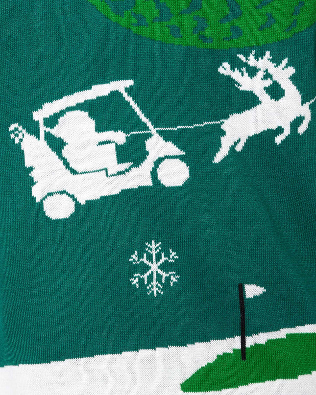 Mænds Santa Golfer Jule Sweater