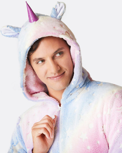 Men's Glow-in-the-Dark Unicorn Onesie
