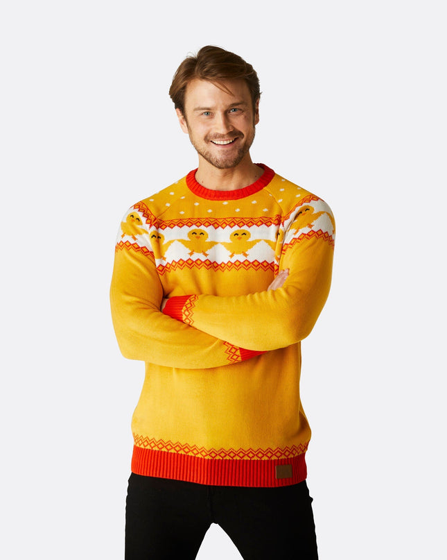 Men's Yellow Easter Sweater