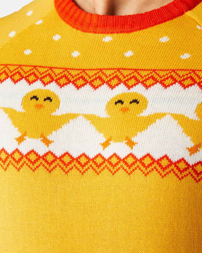 Men's Yellow Easter Sweater