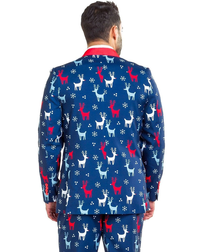 Mandlig Reindeer Gains Blazer med Slips