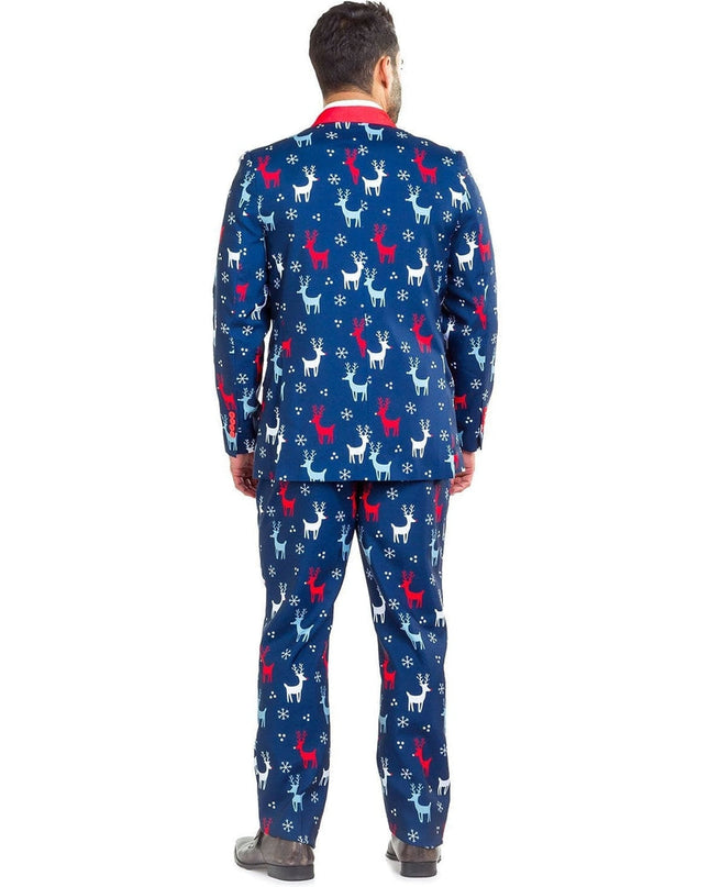 Mandlig Reindeer Gains Blazer med Slips
