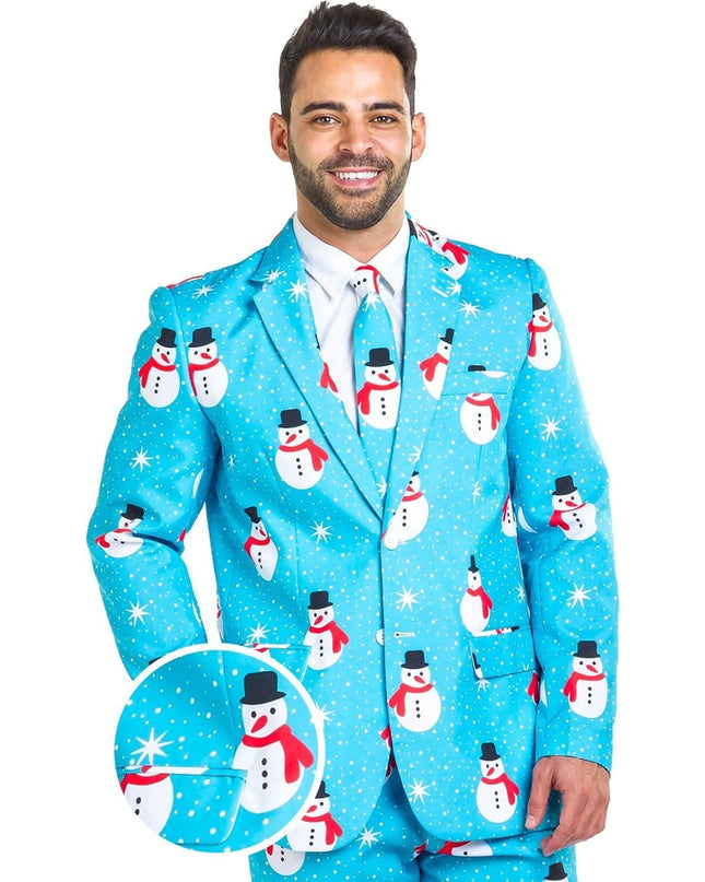 Mandlig Snemand er en Ø Blazer med Slips