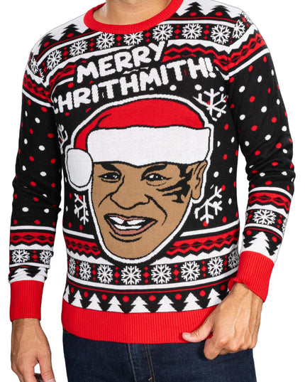 Feliz Navidad Divertido Jersey de Boxer de Manga Larga Feo