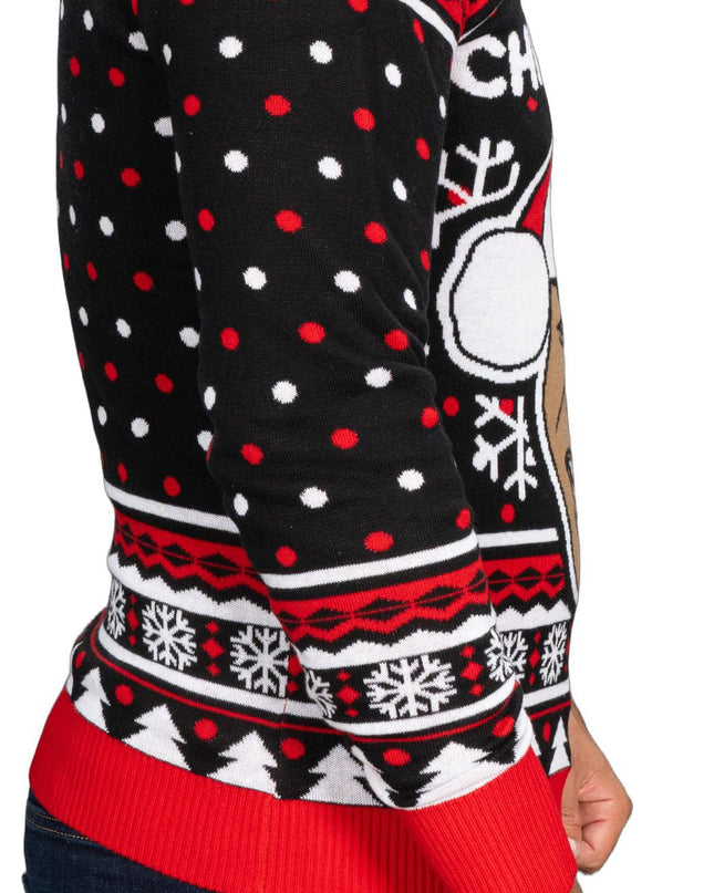 Merry Chrithmith Funny Boxer Long Sleeve Ugly Sweater