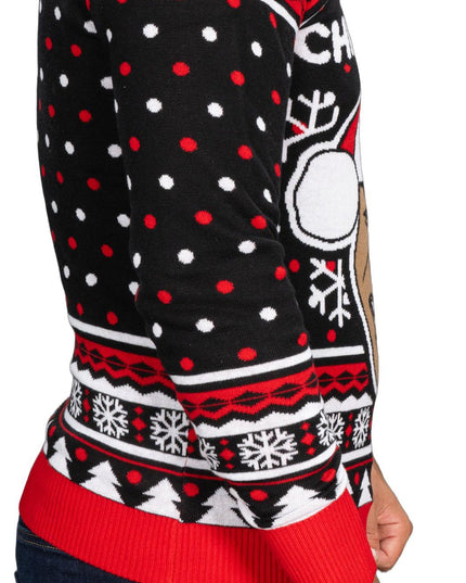 Feliz Navidad Divertido Jersey de Boxer de Manga Larga Feo